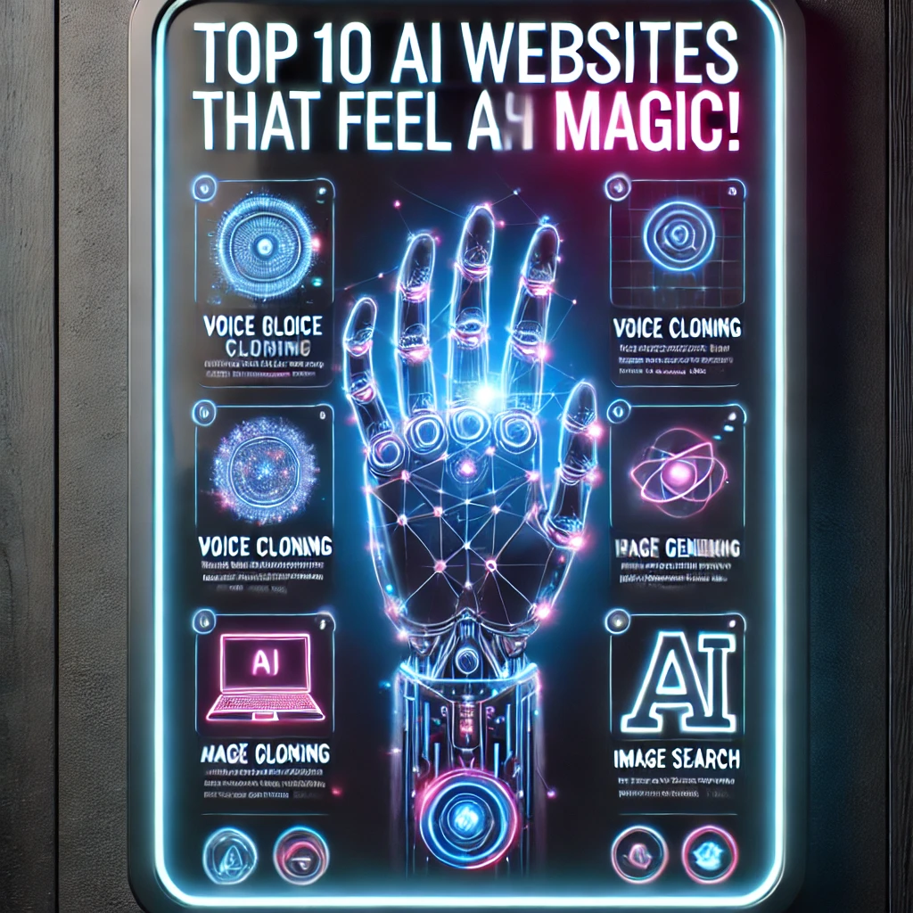 Top 10 AI Websites That Feel Like Magic! (Must-Try in 2025)