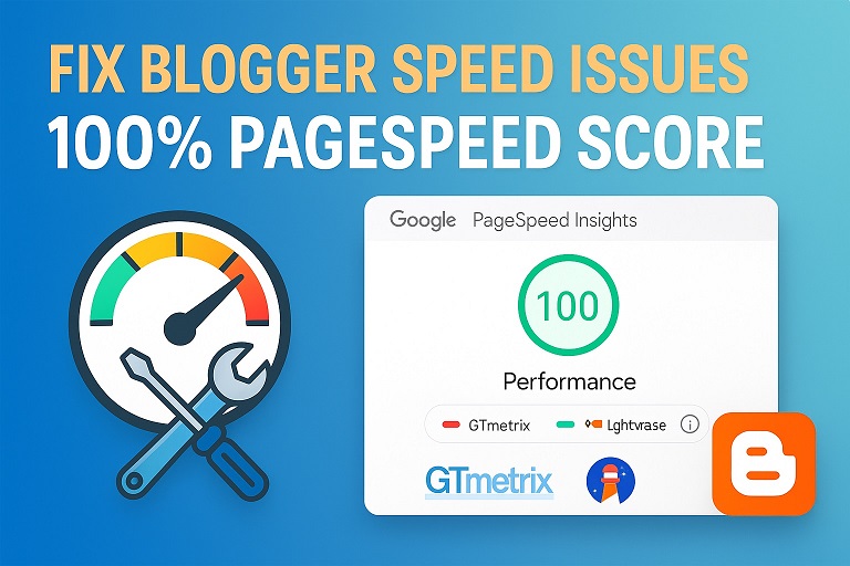 How to Diagnose and Fix Performance Issues on Your Blogger Website to Achieve 100% Score